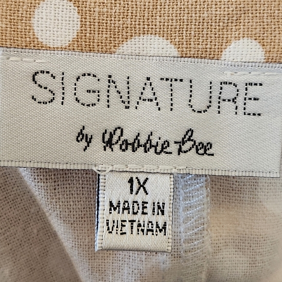 NEW Signature By Robbie Bee Womens Tan Sleeveless Knee‎ Length Dress Plus 1X - Picture 9 of 12